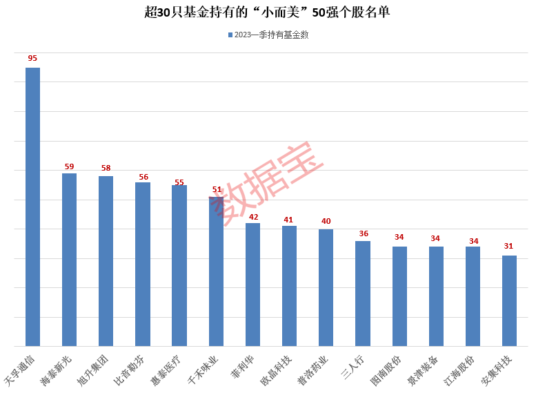 A股“小而美”50強(qiáng)出爐 細(xì)分領(lǐng)域龍頭云集！基金扎堆重倉這些股