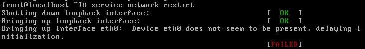 CentOS Linux解決Device eth0 does not seem to be present