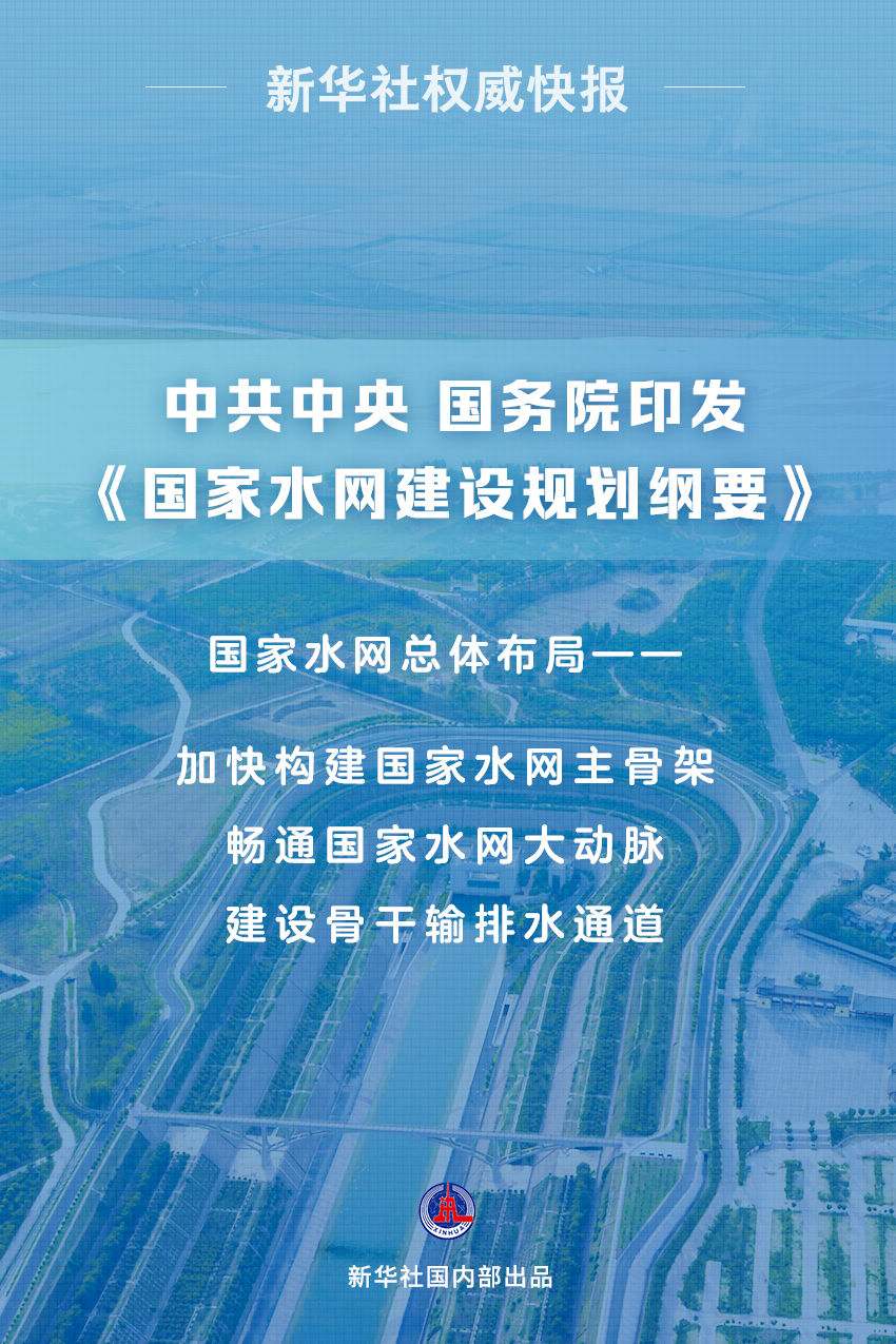 中共中央、國(guó)務(wù)院印發(fā)《國(guó)家水網(wǎng)建設(shè)規(guī)劃綱要》