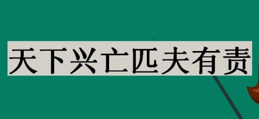 天下興亡匹夫有責(zé)是誰說的-天下興亡匹夫有責(zé)是誰說的容介紹了