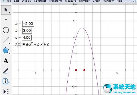 幾何畫板畫一元二次方程圖像教程(幾何畫板二元一次方程函數(shù)怎么畫)