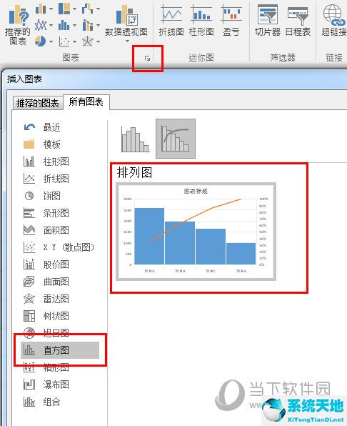 怎樣用excel2016畫排列圖(排列圖excel2016詳細制作教程)