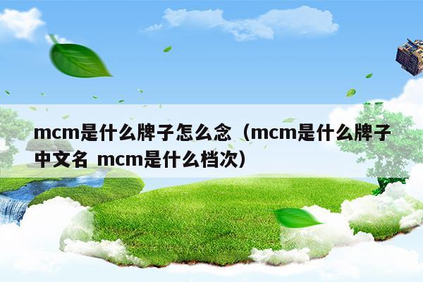 mcm牌子屬于什么檔次