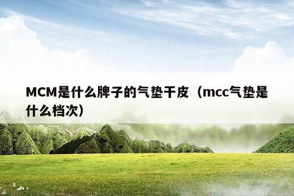 MCM是什么牌子的氣墊干皮(mcc氣墊好用嗎)