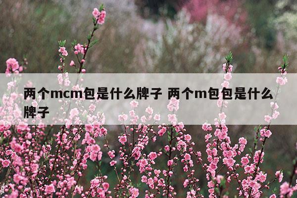 兩個(gè)mcm包是什么牌子兩個(gè)m包包是什么牌子(兩個(gè)燕子的包包是什么牌子)