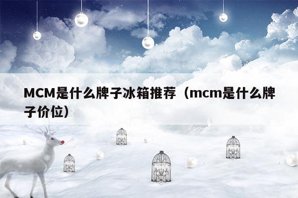 MCM是什么牌子冰箱推薦(MCM是什么牌子冰箱推薦)