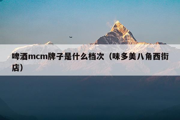 啤酒mcm牌子是什么檔次(奧丁格啤酒什么檔次)