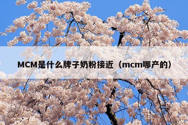 MCM是什么牌子奶粉接近(mct奶粉有哪些)