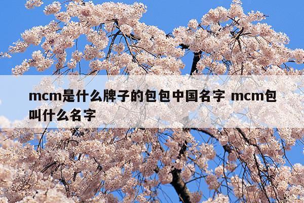 mcm是什么牌子的包包中國名字mcm包叫什么名字(mcm包包官網(wǎng)旗艦店)