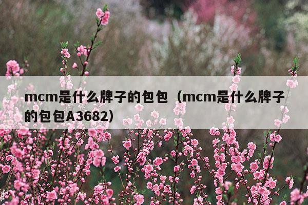 mcm牌子屬于什么檔次