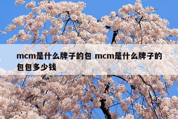 mcm是什么牌子的包mcm是什么牌子的包包多少錢(包包mcm)