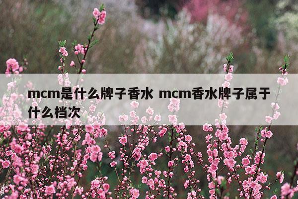 mcm是什么牌子香水mcm香水牌子屬于什么檔次(mcm是什么牌子香水mcm香水牌子屬于什么檔次)