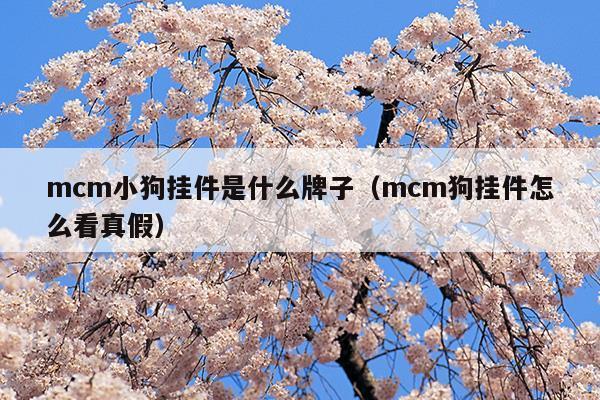 mcm經(jīng)典款帶小狗掛件嗎