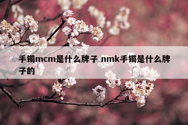 手鐲mcm是什么牌子nmk手鐲是什么牌子的(手鐲m和s)