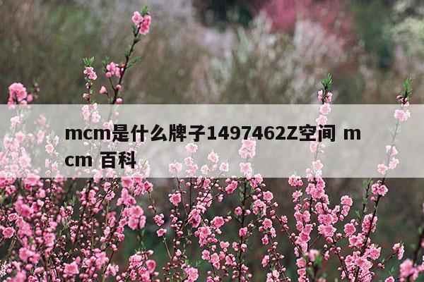 mcm是什么牌子1497462Z空間mcm百科(mcm官網中文官網)