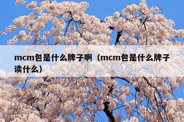 mcm包是什么牌子啊(類似mcm的包是哪個牌子)