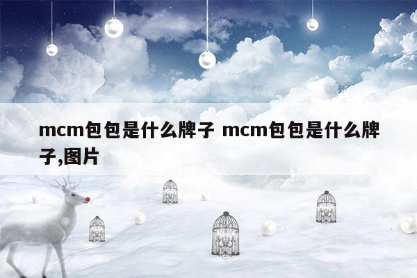 mcm包包是什么牌子mcm包包是什么牌子,圖片(mcm包是什么牌子中文名)