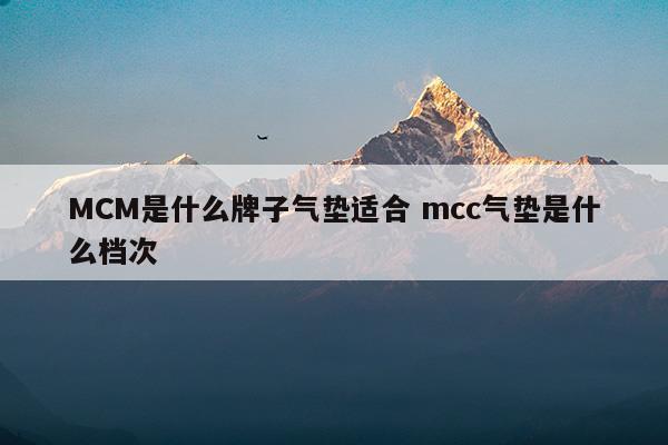 MCM是什么牌子氣墊適合mcc氣墊是什么檔次(氣墊哪個(gè)牌子好用排名)