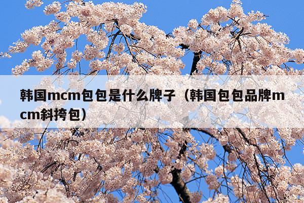 mcm包包是什么牌子中文名