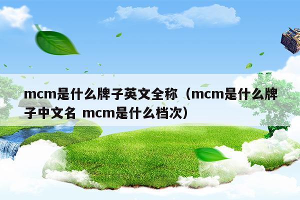 mcm是什么牌子英文全稱(mcm是什么牌子中文名 mcm是什么檔次)