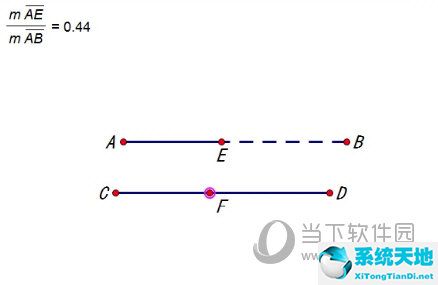 幾何畫板繪制直線上兩點(diǎn)的中點(diǎn)(幾何畫板怎么計(jì)算線段的比值)