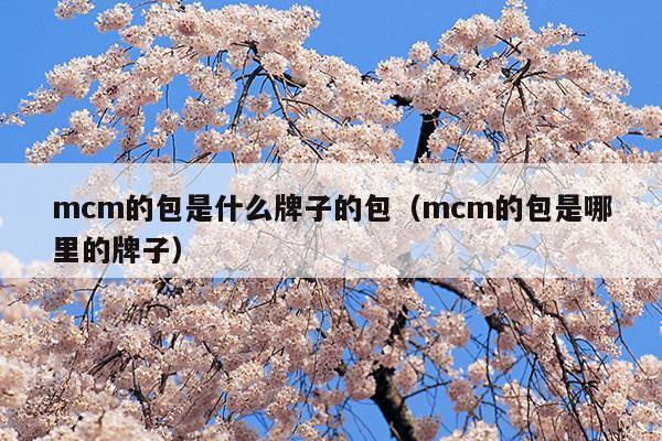 mcm的包是什么牌子的包(mcm包是什么牌子的價(jià)格)