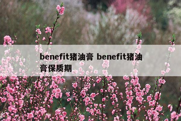 benefit豬油膏benefit豬油膏保質期(豬油膏的功效與作用)