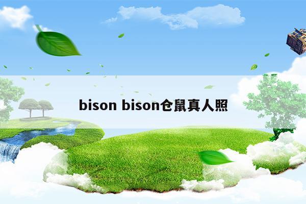 bisonbison倉鼠真人照(bisonbison倉鼠真人照)