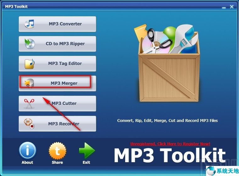 MP3 Toolkit合并音頻的方法