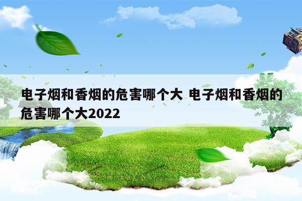 電子煙和香煙的危害哪個大電子煙和香煙的危害哪個大2023(電子煙的危害和香煙的危害哪個大)