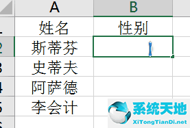 excel中性別怎么弄(excel的性別)