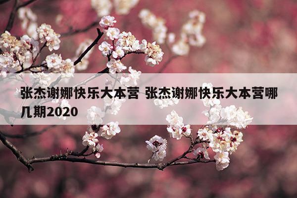 張杰謝娜快樂大本營張杰謝娜快樂大本營哪幾期2023(張杰快樂大本營全集)