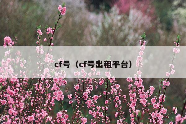 cf號(cf號購買)