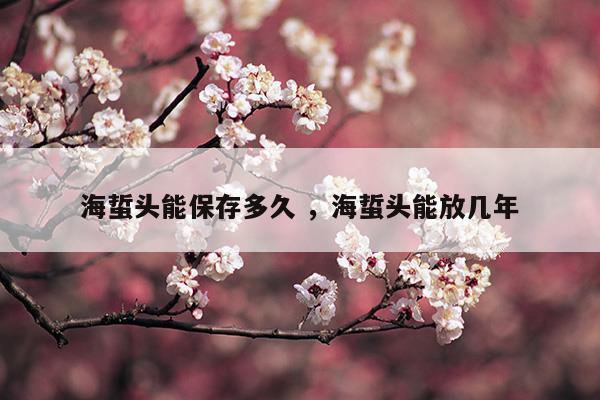 海蜇頭能保存多久海蜇頭能放幾年(海蜇頭是什么東西)