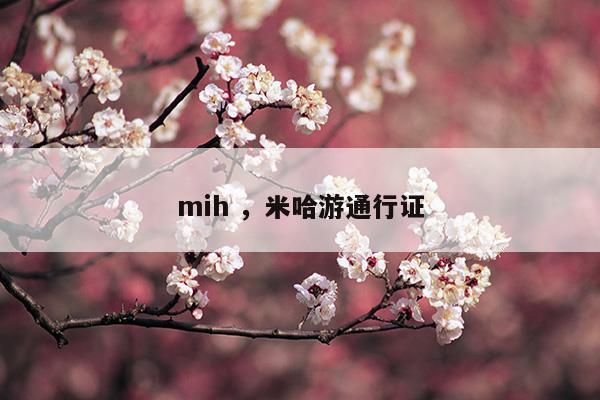 mih米哈游通行證(mih米哈游通行證)